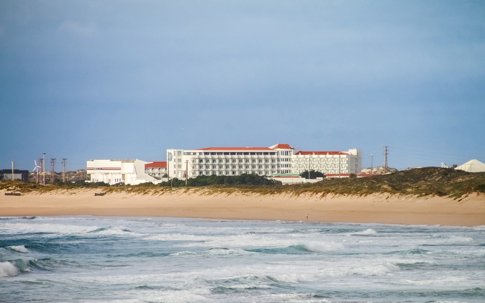 Winter waves at Praia dos Supertubos in Peniche