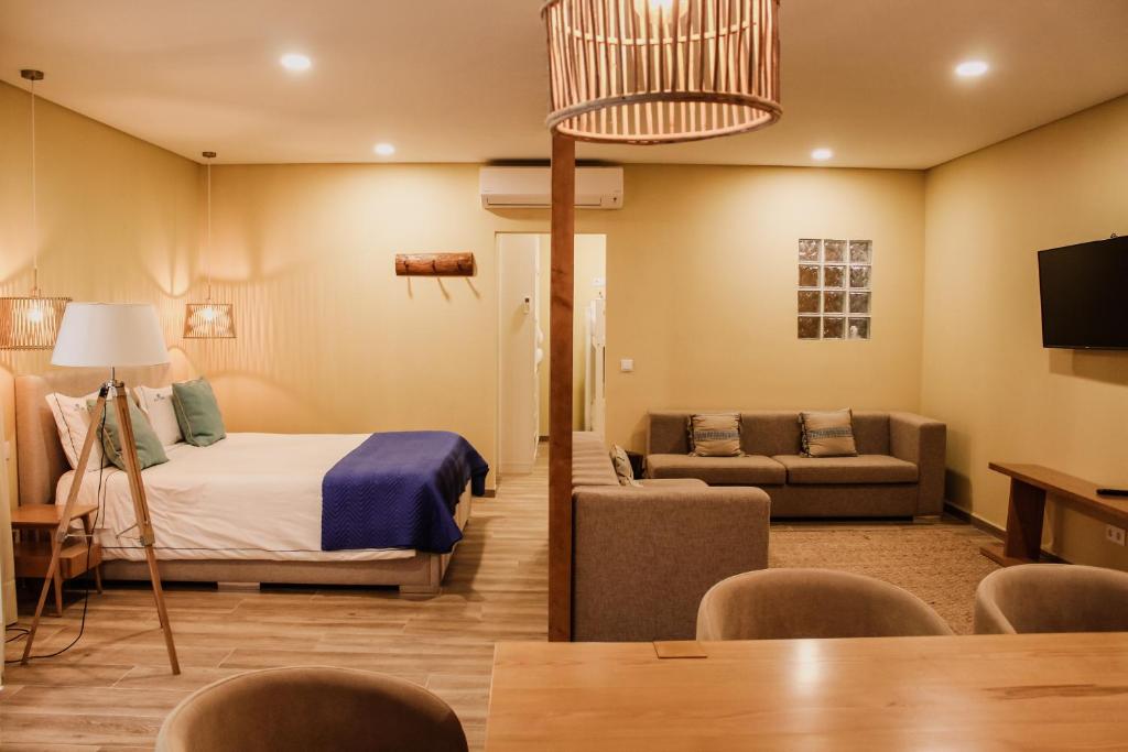 Guest room at Hotel Neptuno