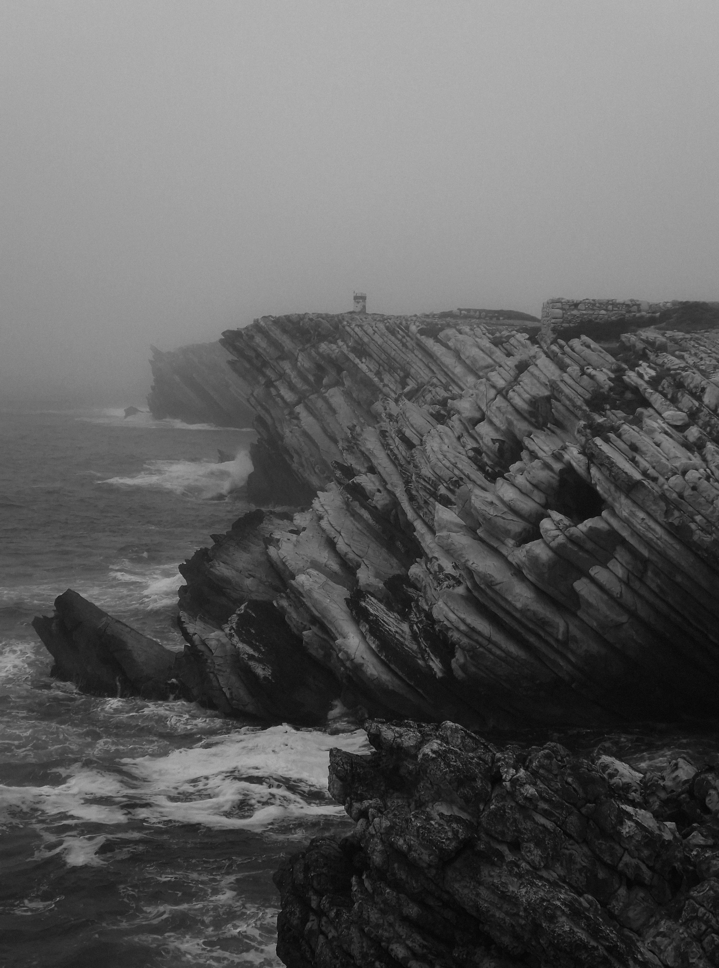 Road and traditional buildings on Portugal's west coast