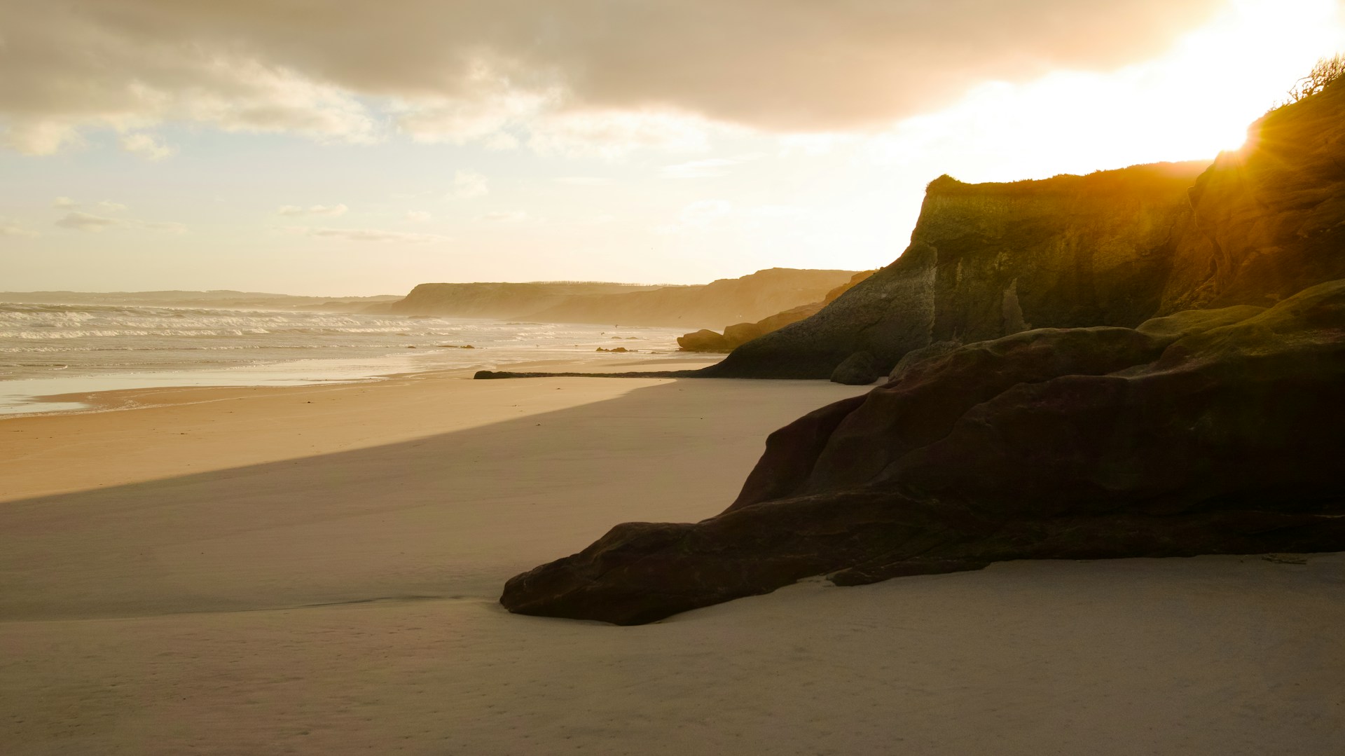 Atlantic sunset from the Peniche coast