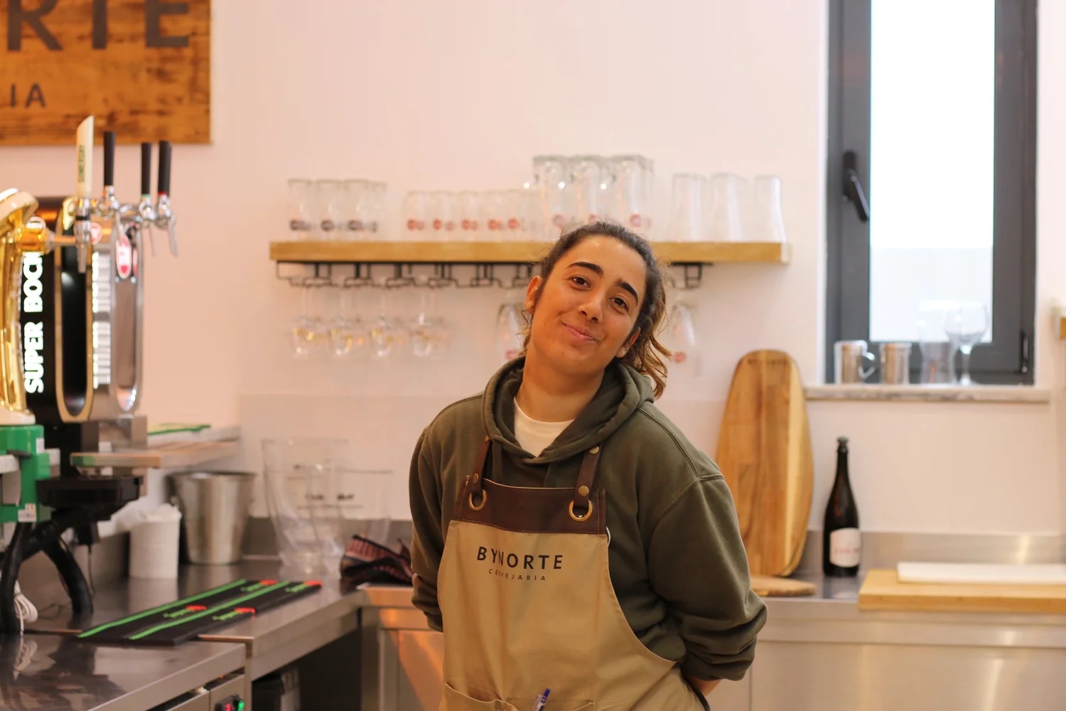 By Norte Cervejaria team member inside the Ferrel restaurant