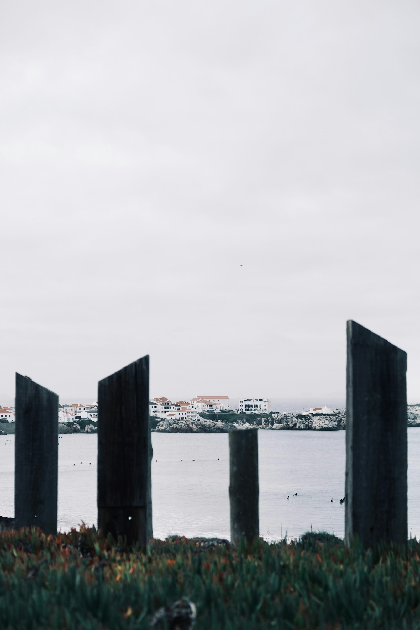 Baleal coast under dramatic Atlantic weather