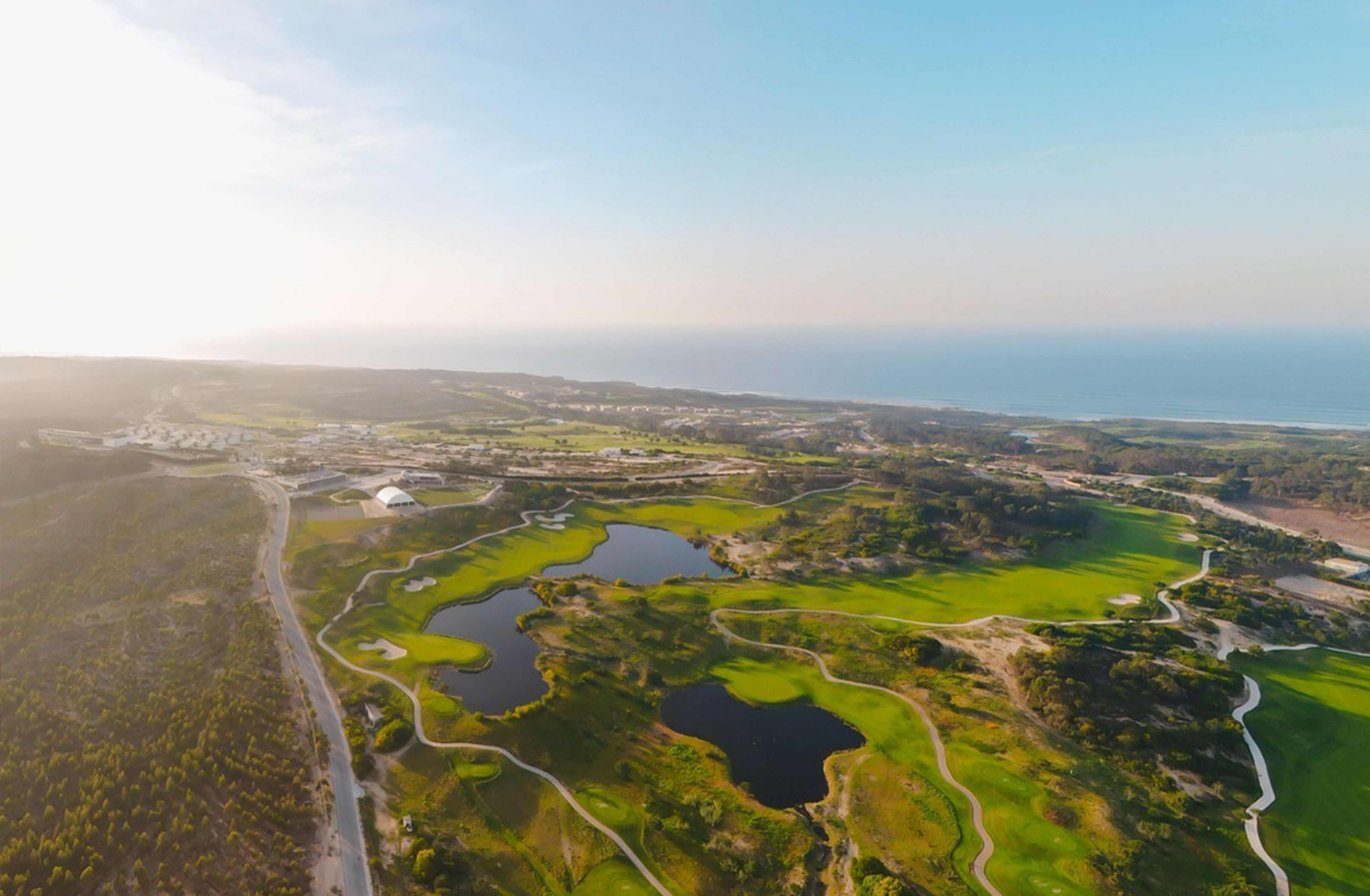 Royal Óbidos golf course overlooking the Atlantic coast